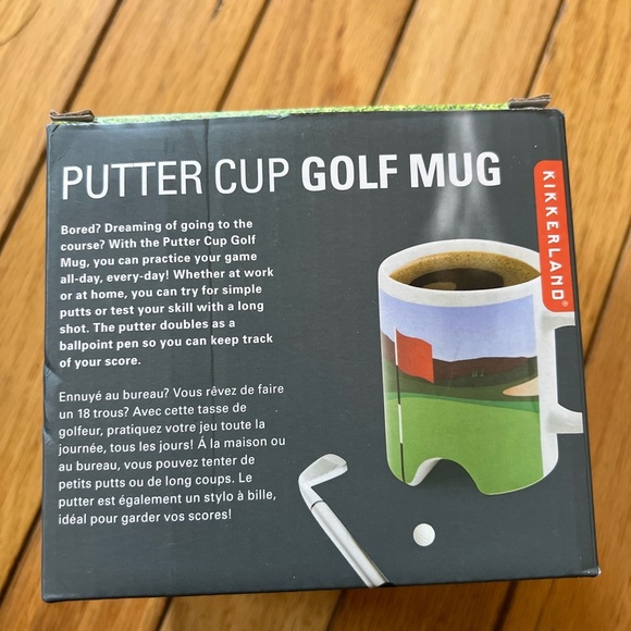 Putter Cup GOLF Novelty MUG and Golf Club PEN by Kikkerland NWB - Picture 7 of 8